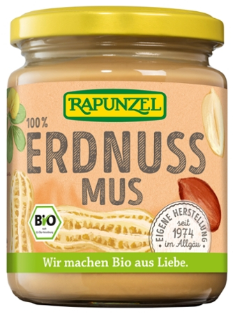 (MHD:24.04.2026) Erdnussmus, BIO, 250 g, Rapunzel